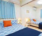 浮島スタイルのベッドルーム